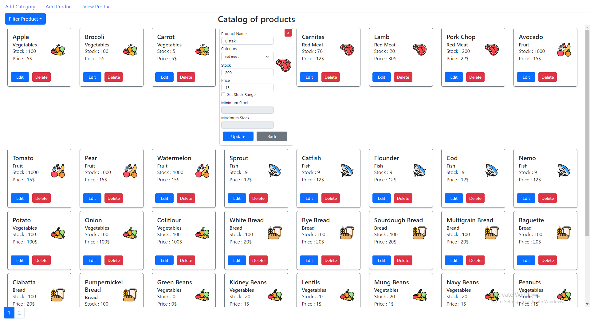 photo of the website